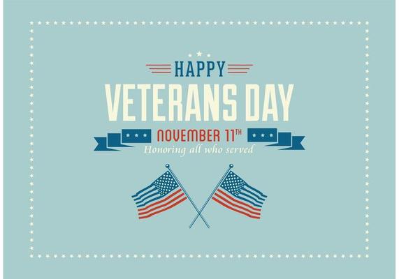 Free Happy Veterans Day Vector Wallpaper