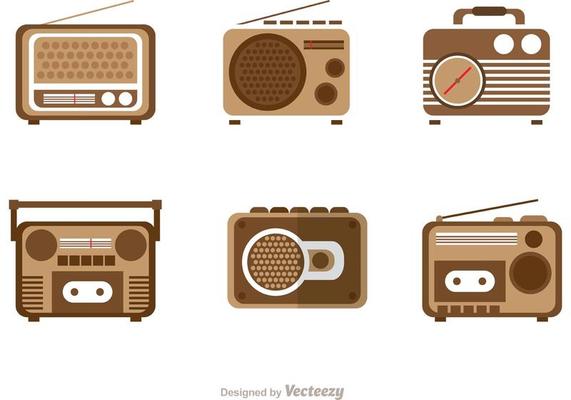 Retro Radio Vectors Pack