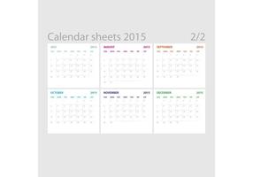 Vector Calendar Sheets 02