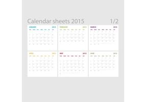 Vector Calendar Sheets 01