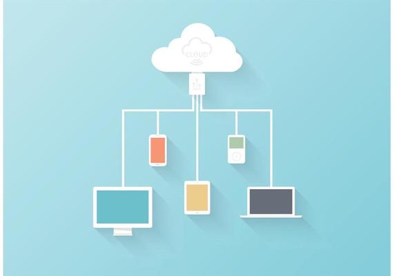 Vector Cloud Computing Concept