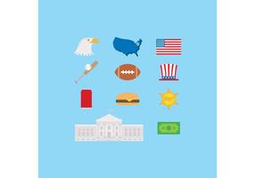 Made In USA Vector Icons 