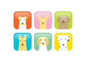 Iconos De Vector De Perros