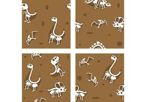 Dinosaur Fossil Vector Backgrounds