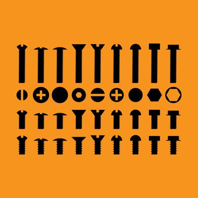 Screws Nuts and Bolts Vector Icons
