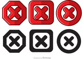 Cancelled Icon Vectors 