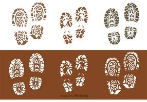 Muddy Footprints Vectors 