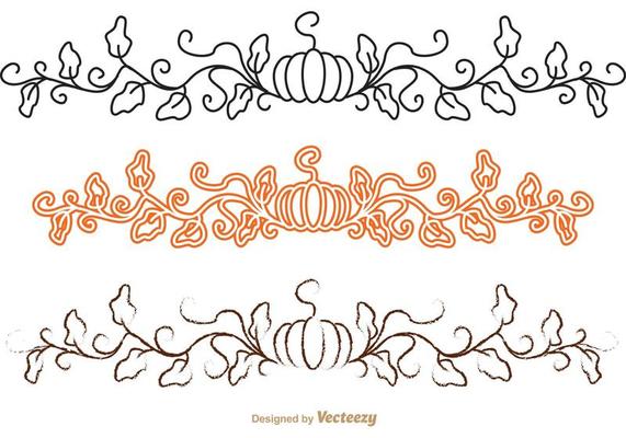 Thanksgiving Border Vector Pack