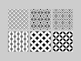 Patrones B & W simples 4 vector