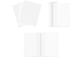 Blanco paquete de página única página vector