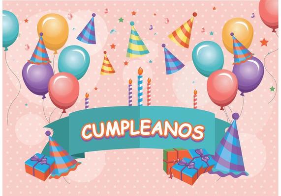 Cumpleaños Birthday Vector 