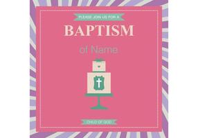 Baptism Card Vector 