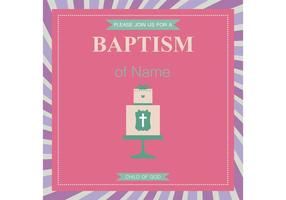 Baptism Card Vector 