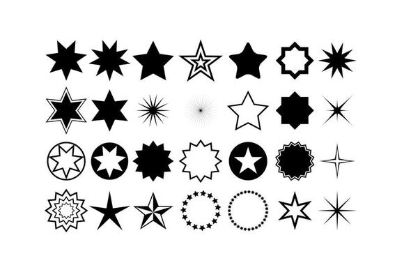 Vector Star Shapes