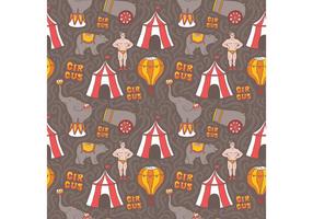 Free Vector Vintage Circus Seamless Pattern