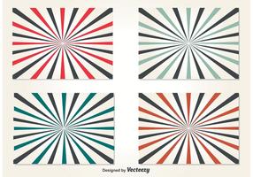 Retro Style Sunburst Background Vectors