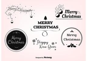 Free Christmas Vector Labels