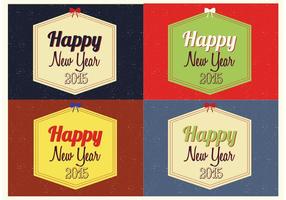 Free Happy New Year Vector Backgrounds 