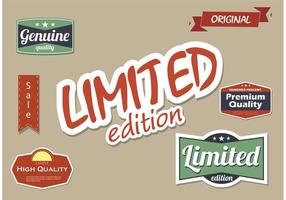 Limited edition lettering Royalty Free Vector Image