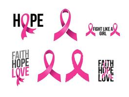 Breast Cancer Ribbons vector