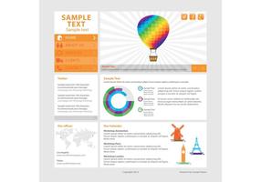 Modern Web Page Template Vector