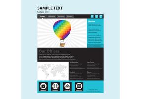 Web Page Vector Template 