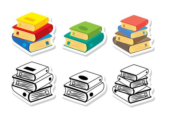 Stack of Books Vectors 
