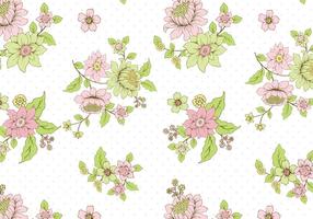 Polka Dot Vector Fondo Floral