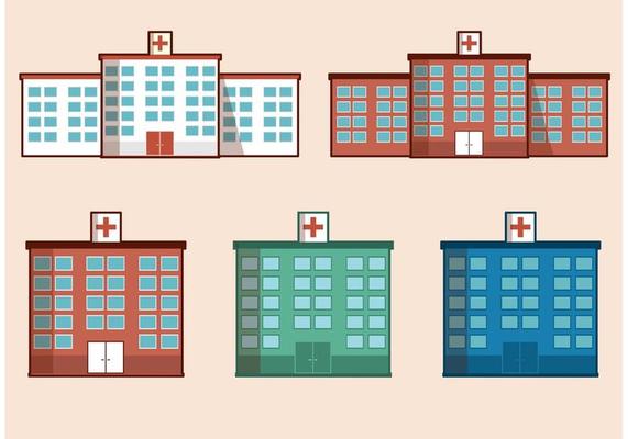 Free Vector Hospital Building