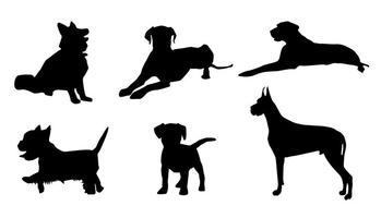 Free Vector Dog Silhouette Vectors 