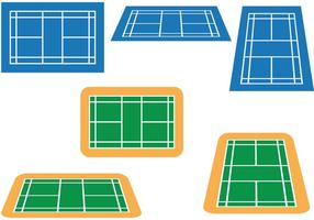 Badminton Court Vector Pack 