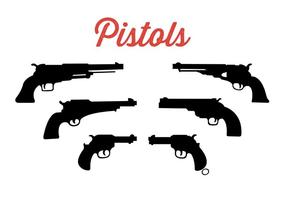 Collection of Pistols vector
