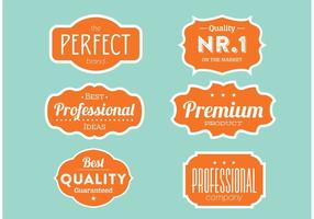 Quality Label Collection vector