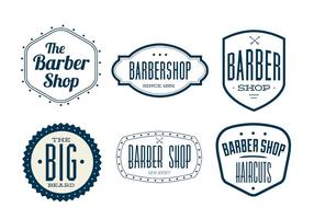 Vintage Barber Shop Labels vector