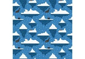 Free Iceberg Underwater Pattern Vector