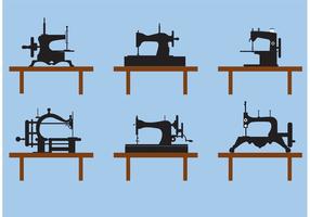 Collection of Vintage Sewing Machine Vectors 