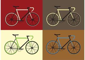 Vector libre de la bicicleta Vector Set