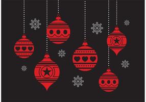 Christmas Ornament Set vector