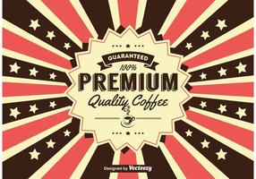 Retro Coffee Poster  Background vector