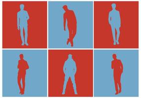 Free Vector Men Silhouette Set