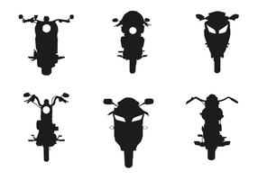 Vector Motorcycle Front Silhouette