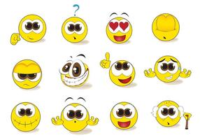 Smiley Smiley Vector Conjunto de vectores