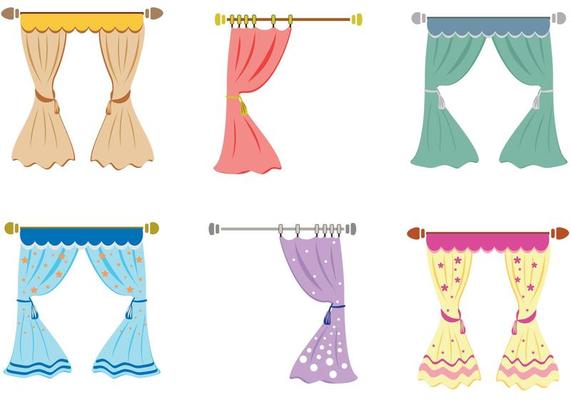 Window Curtain Vector Art, Icons, and Graphics for Free Download