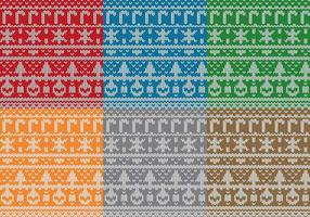 Christmas Sweater Patterns  vector