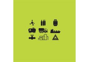 Gas Icons vector