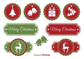 Christmas Labels vector