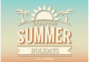 Retro Summer Poster  Background vector