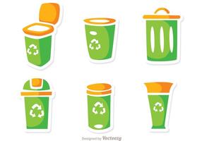 Garbage Icons Vector Pack