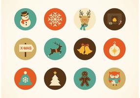 Free Hipster Christmas Vector Icons