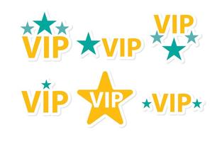 Stars Vip Icons Vector Pack